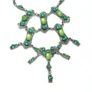 Green Vintage Look Necklace Set Statement Jewellery||Green vintage necklace Statement Jewellery