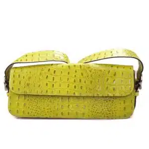 Krokodil Handtasche Gelb und Rot