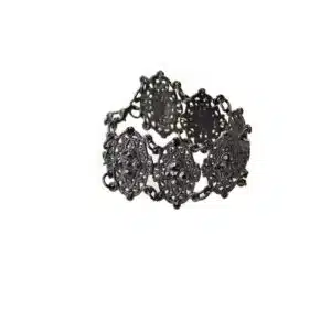 Jet black armband Swarovski Kristallen