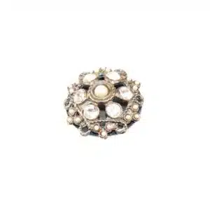 Strass Ring mit Perlen