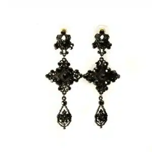 Black Statement Earrings Gothic Earrings|long statement earrings black