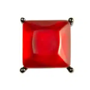 Roter Ring Resina ring mit Großem rotem stein