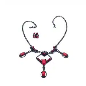Kette Ohrringe Set Swarovski Halskette Set