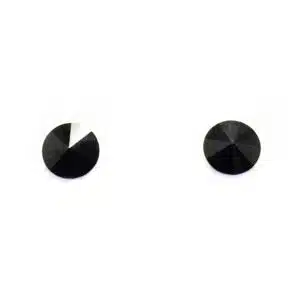 clous d'Oreilles Noirs Swarovski