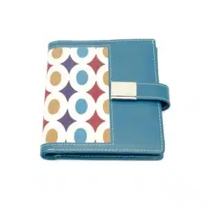 Portemonnaie Blau Leder