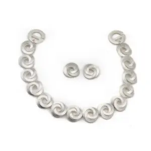 Armband en Oorbellen Set knopen Sterlig Zilver