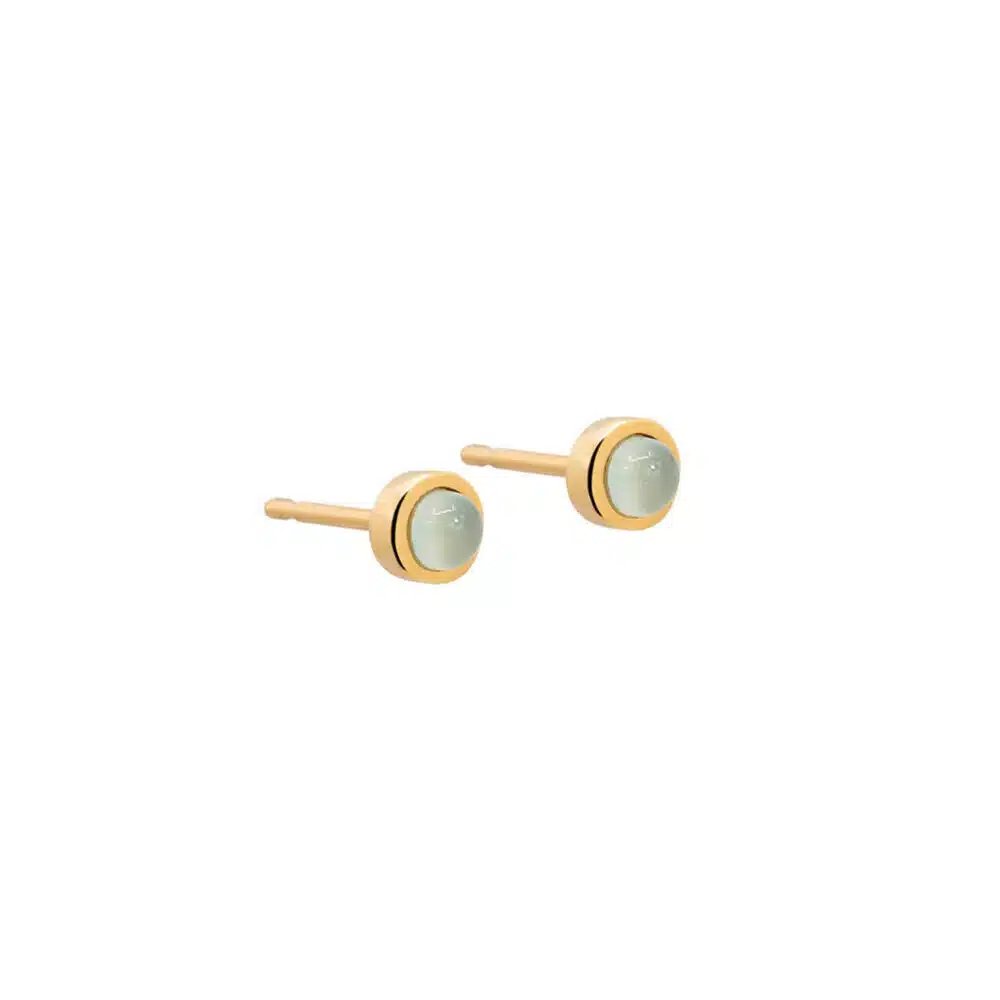 Stud Earrings Gold - Image 4