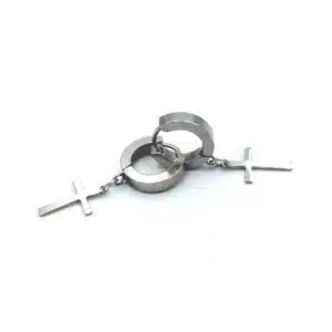 Earrings with a Cross Anti Allergic Steel|