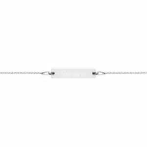 Silver Bracelet Bar Engraved|||||||