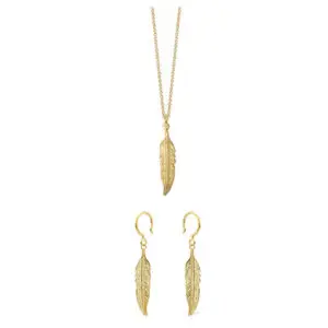 boho sterling zilver ketting en oorbellen set cadeau