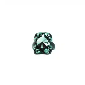 jet schwarz kristall ring swarovsk gothic