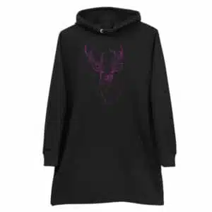 Jurk met Capuchon Roze Hert