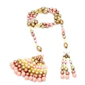 Perlenkette Set mit Perlenquasten