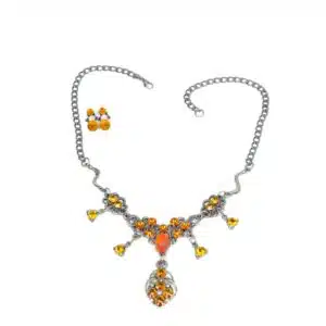 Small Pendant Swarovski crystals necklace set||Swarovski Jewellery Set orange crystals with earrings|Swarovski Elements Jewellery Set deep Red|Swarovski Crystals Jewellery Set Blue|colours for the necklace sets Swarovski earrings|medaillion swarovski necklace set orange