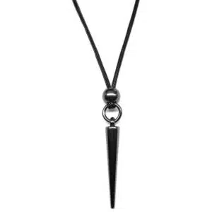 pendulum necklace graphite necklace