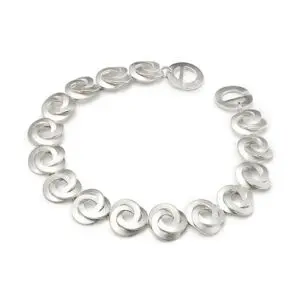 Zilveren Armband Dames met knotjes .925