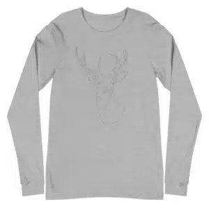 t-shirt lange mouwen en hert dames en heren