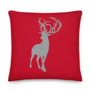 christmas cushion pillow with deer
