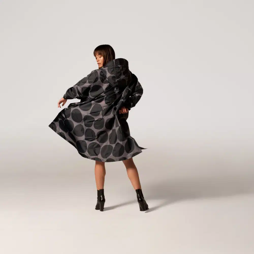 Black Dot Rain Coat
