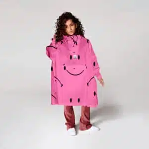 Rainkiss X Smiley Pink Poncho Kids