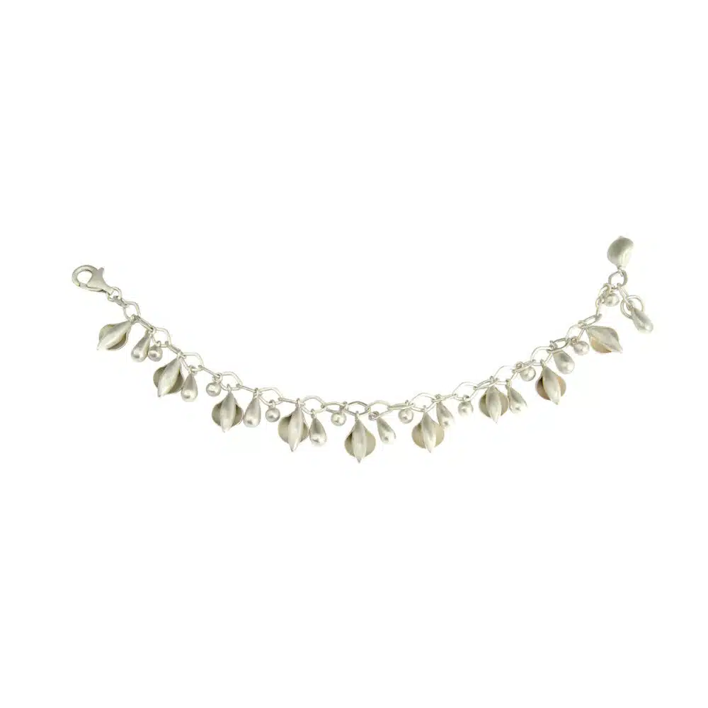 Sterling Silver Bracelet with charms