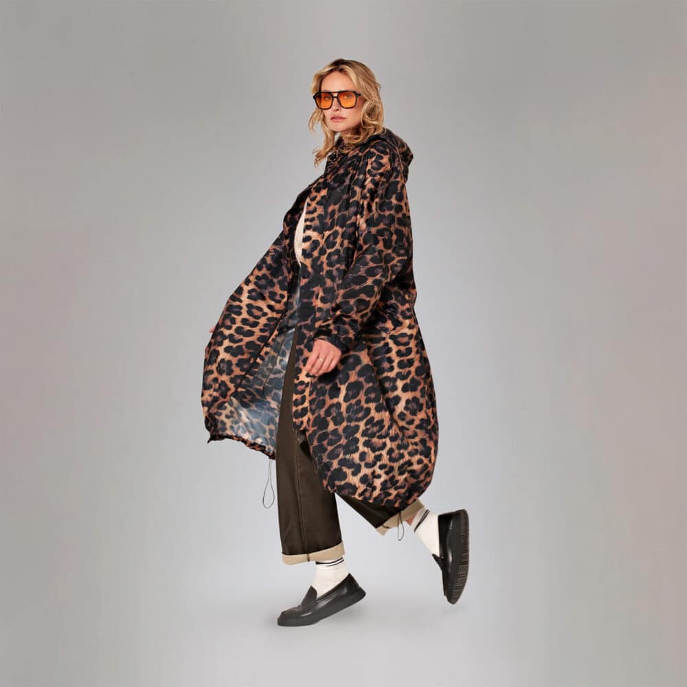 Rainkiss Dark Leopard Raincoat