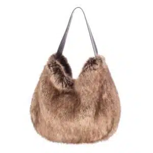 Plüschtasche Damen Kunstpelz Vegan