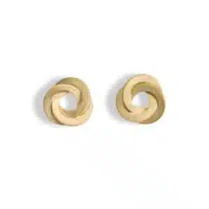 Knoten Ohrstecker Gold Silber Vermeil