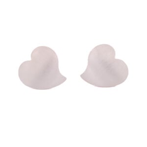 Silver Heart Stud Earrings
