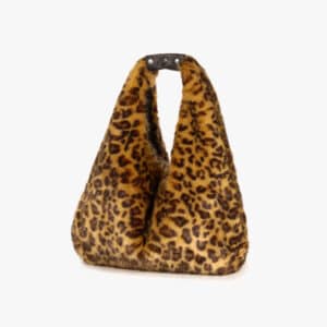Leopard Print Faux Fur Tas
