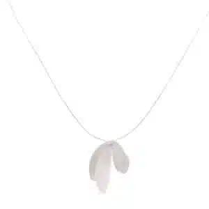 Silber Anhänger Ahorn mit Kette
