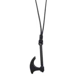 Black Norse Ax Necklace
