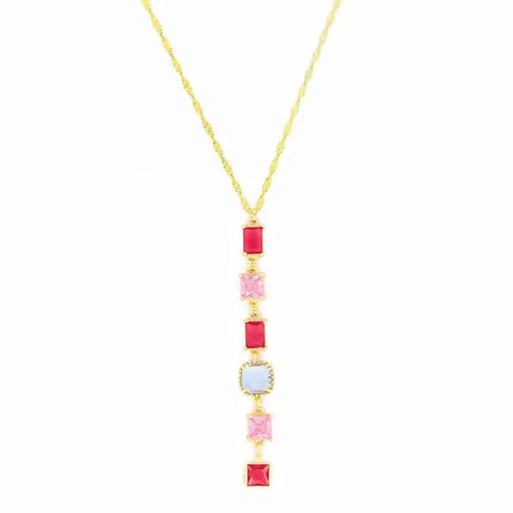 Ketting met roze hanger