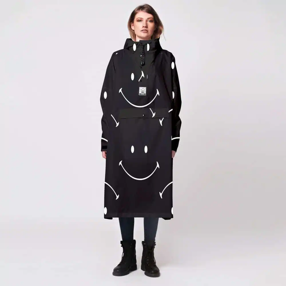 Poncho de Pluie Noir Panda Rainkiss