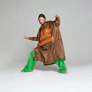 Rainkiss Breton Green & Brown Poncho