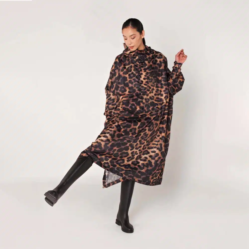 Rainkiss Dark Leopard Rain Poncho Yazzy's