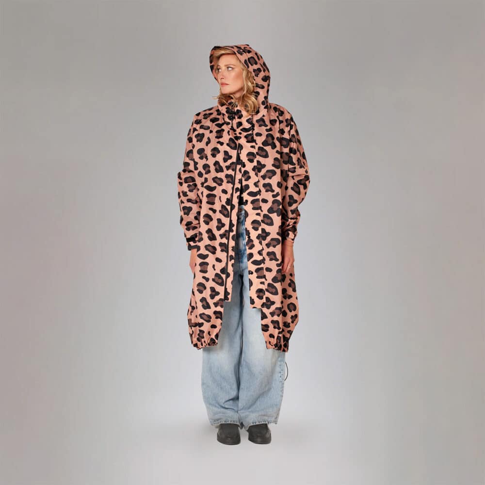 Pink Panther waterproof ladies raincoat with hood