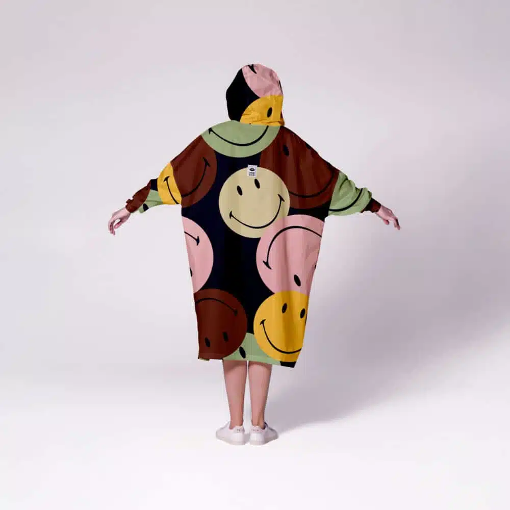Rainkiss Veelkleurige Smiley Retro Regenjas - Afbeelding 2