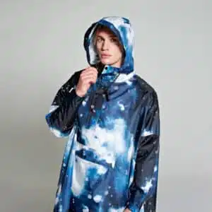 Starry Night Rain Poncho Unisex