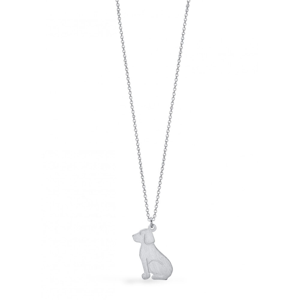 Zilveren Ketting met hondje sterling zilver