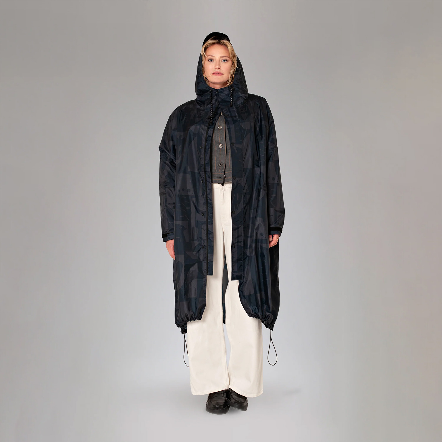 Rainkiss Raincoat Back to Black Waterproof Rainkiss Raincoat Back to Black Yazzy's Fashion Accessories Rainkiss Raincoat Back to Black Waterproof