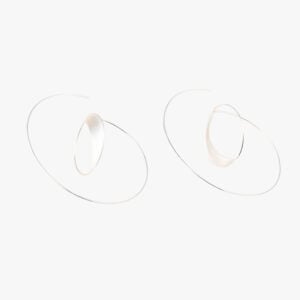 Pull through hoops earrings Silver yazzys.com