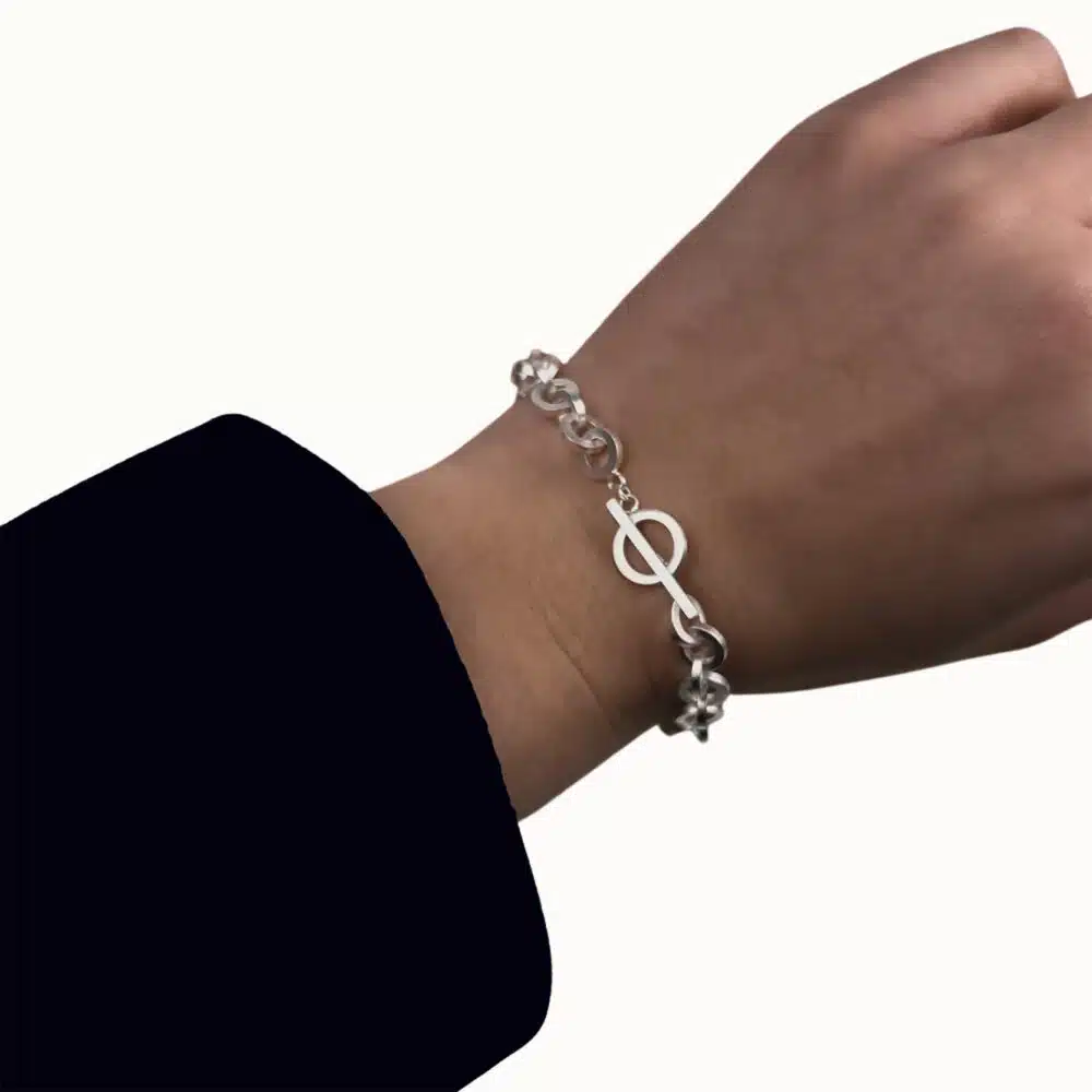 sterling silver chain bracelet
