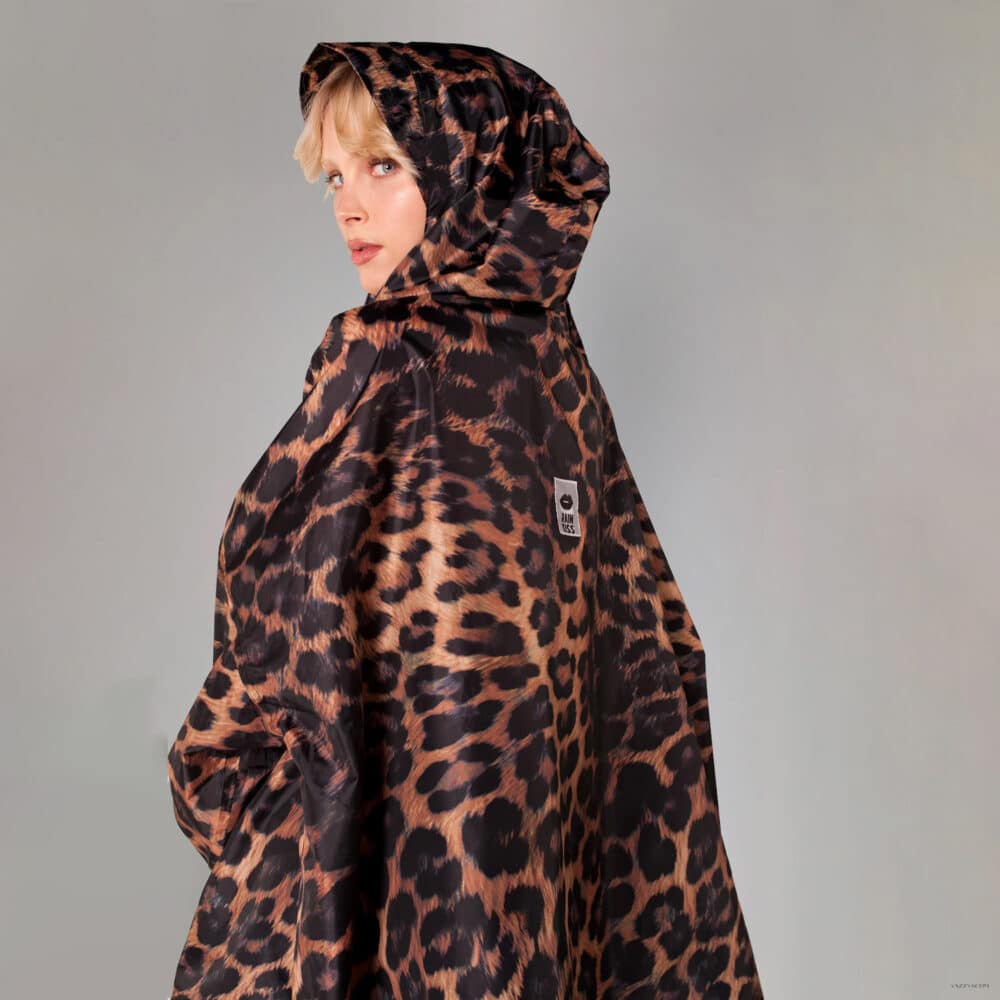 Dark Leopard Anorak voor vrouwen Rainkiss