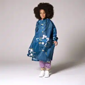 rain poncho for kids Japanese blossom