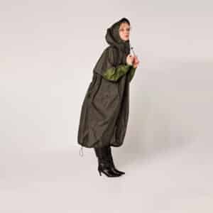 Imperméable Herringbone avec capuchon de Rainkiss