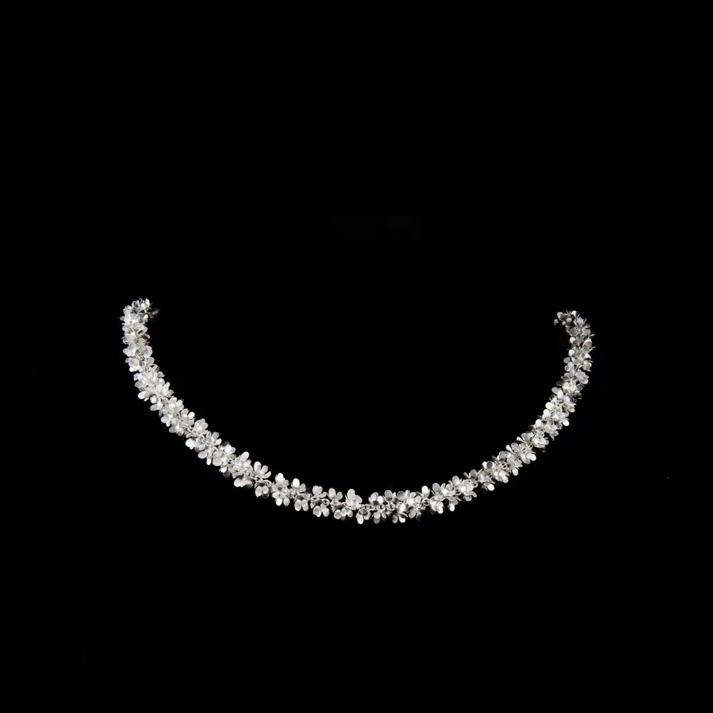 Sterling Silber Halskette mit Blumen