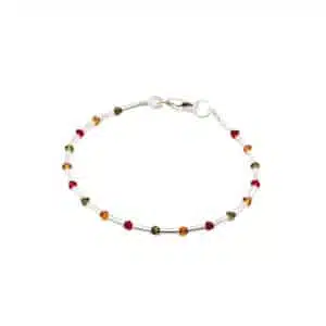 925 Armband mit Swarovski-Perlen