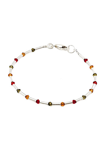 silver bracelet with swarovski 500 Bijoux et accessoires festifs pour votre style Yazzy's Fashion Accessories