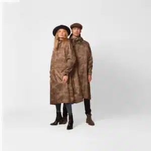 Rainkiss the clouds brown rain coat
